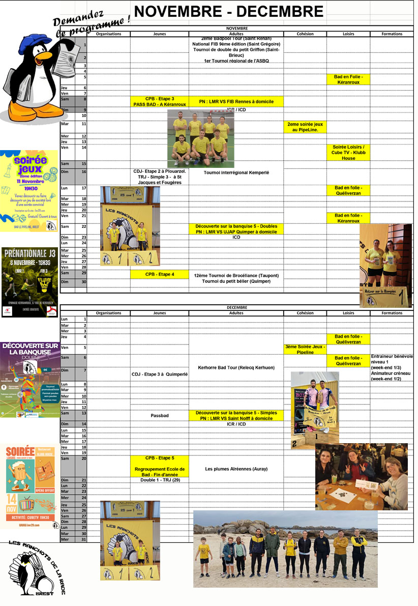 Au programme